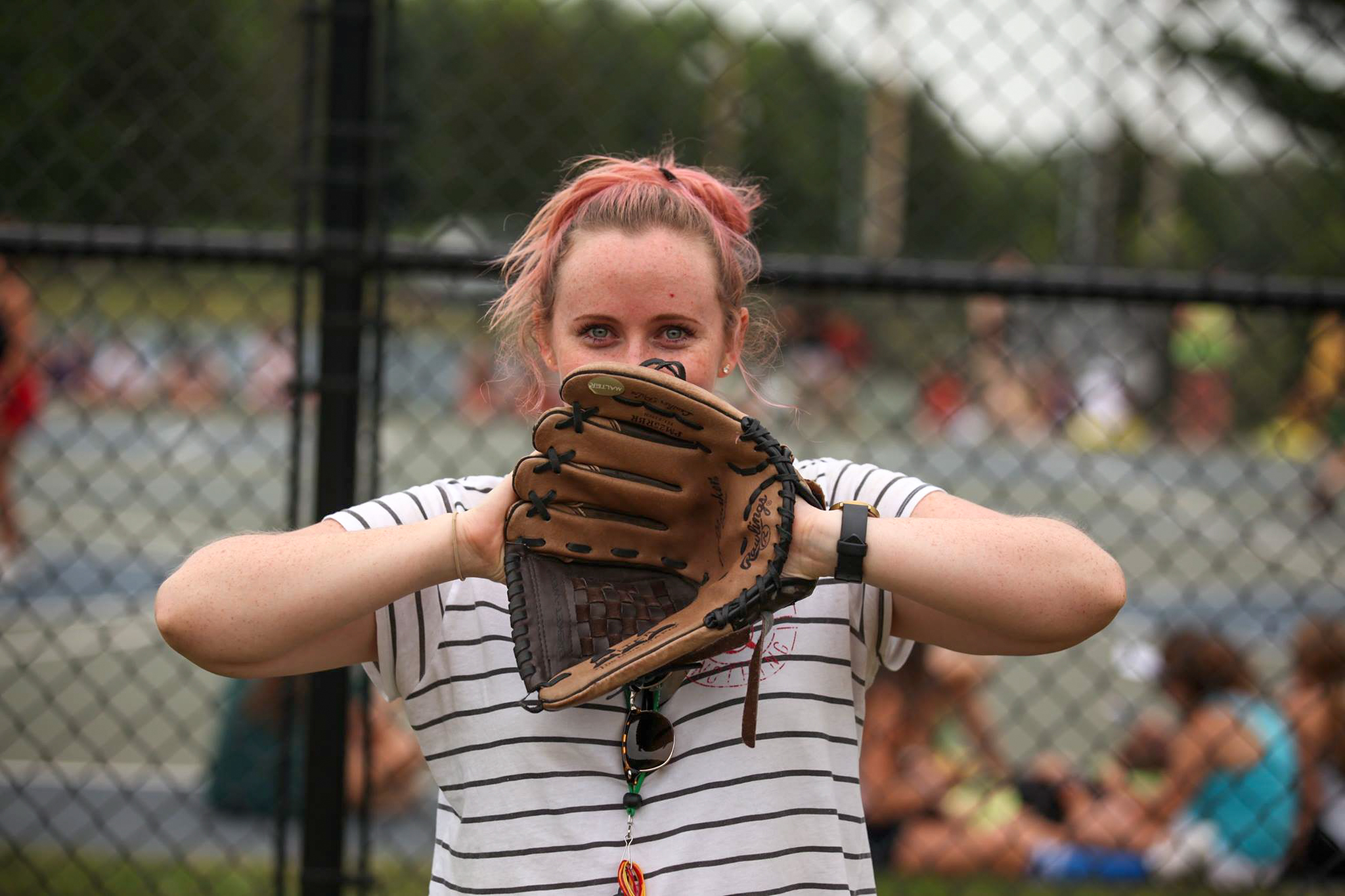 softball at camp