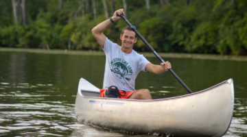 canoe at summer camp