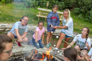 Campfire at Chestnut Lake Camp